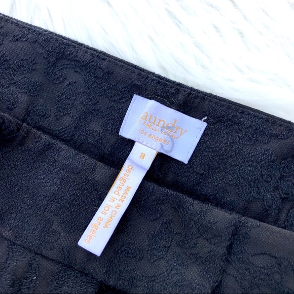 Laundry / Shelli Segal Black embroidered pants - Picture 4 of 5